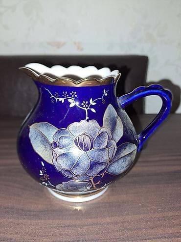 xrom caydan: Çay dəsti, rəng - Mavi, Farfor, SSRİ — 4
