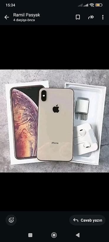 iphon 6s: IPhone Xs, 512 GB, Qızılı, Face ID — 2