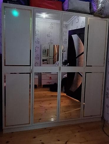 Yataq otağı mebel dəsti Tərkibi: - Geniş 6 qapılı şkaf: ortada 3 ədəd