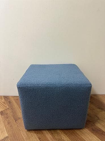 Диваны: Новый, Пуфик-стул, Ткань, цвет - Голубой — 2