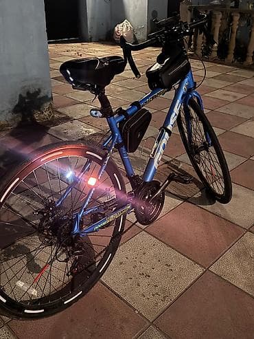 şosse: Şosse tipli “GOOSE” velosiped - Rəng: mavi, loqolar və reflektor — 4