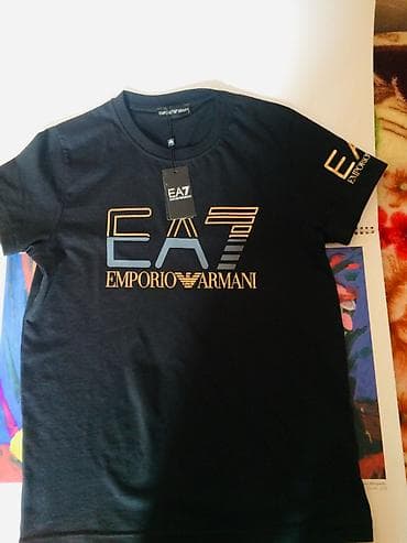 Futbolka, Ea7, S, rəng - Qara