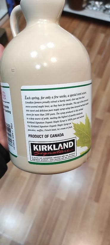 İçkilər: Kirkland Signature Organic Maple Syrup – 1L (33.8 fl oz) - 100% təbii — 5