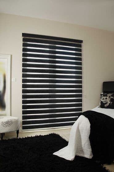 Bayraqlar: Zebra jalüz pərdə - İki qat (şəbəkəli və parça) zebra sistemi: işıq — 4