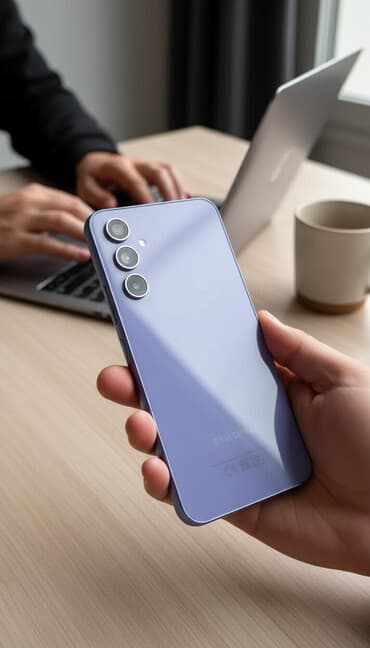 samsun s 20: Samsung Galaxy A54 5G, rəng - Bənövşəyi, İki sim kartlı — 1