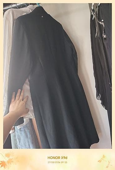 klassik kişi cemperləri: Palto, H&M, M, rəng - Qara — 2