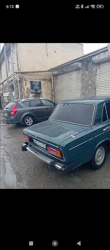 VAZ 2106 sedan - Kuzov: qara/yaşıl tünd rəng, klassik xrom bamperlər