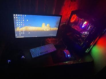 mini kompüter: Masaüstü oyun kompüteri – RGB işıqlandırmalı Texniki xüsusiyyətlər: - — 5
