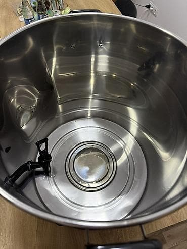 kömür samovar: Elektriklə qızdırılan paslanmaz 60 lt samovar - Geniş tutumlu — 2