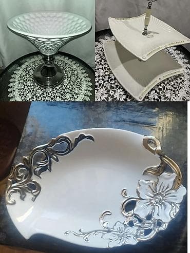 bagema guldan: Nahar dəsti, rəng - Qızılı, Farfor — 4