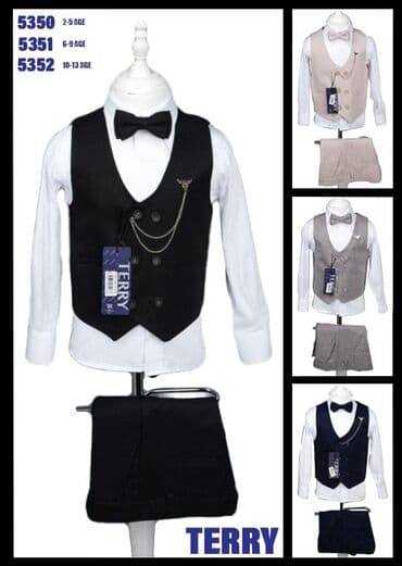 Uşaq Klassik Dəst – TERRY Model kodları: - 5350: 2–5 yaş - 5351: 6–9