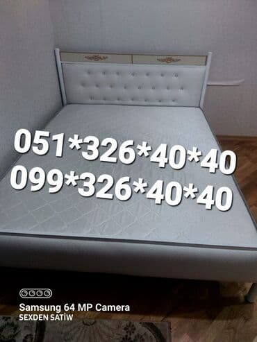 Çarpayılar: Yeni, İkinəfərlik çarpayı, Bazasız, Matras ilə, Siyirməsiz, Azərbaycan — 15