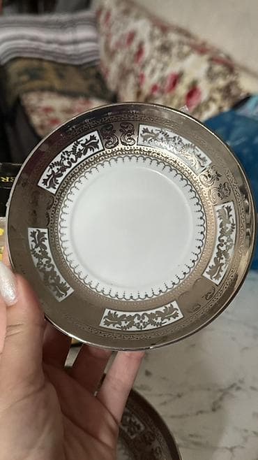 coca cola set serpi: Çay dəsti, Xrustal, 6 nəfərlik, Çexiya — 5