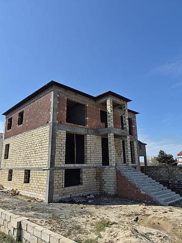 2 mərtəbəli+mansardlı fərdi ev karkası - Ümumi plan: 2 tam mərtəbə və