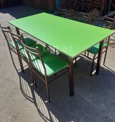 2ci el metbex mebel: Kvadrat masa, Mətbəx üçün, 4 nəfər, Açılmayan, Zəmanətsiz — 20