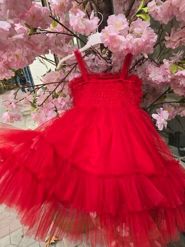ad gunu donlari: Uşaq donları – zərif bayram və məclislər üçün 1) Qırmızı tüll don - — 2