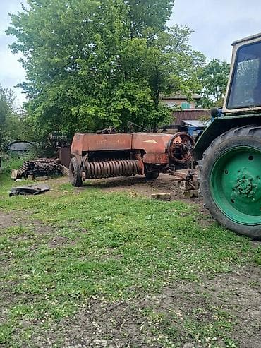 ucuz masınlar: Kənd təsərrüfatı texnikası – traktor və press toplamaq üçün qoşqu — 2