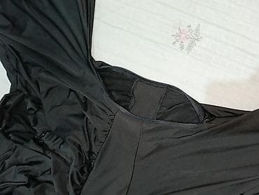 dəri çanta: Qara maxi don - Rəng: Dərin qara - Model: Uzun, axıcı ətəkli maxi; — 5