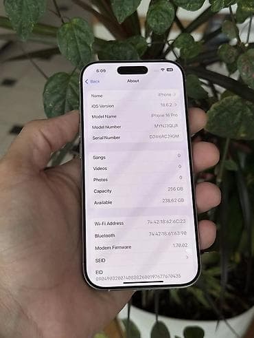 pro h26 white qiymeti: IPhone 16 Pro, 256 GB, Ağ — 3
