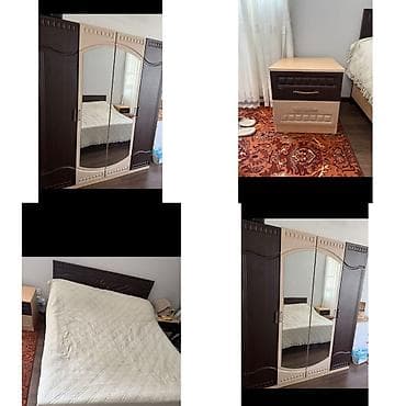 2 односпальные кровати, Шкаф, Комод, 2 тумбы, Б/у at lalafo.az 2 односпальные кровати, Шкаф, Комод, 2 тумбы, Б/у
