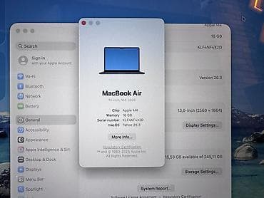 asus tuf gaming: İşlənmiş Apple MacBook, 13.3 ", Apple M3, 256 GB, Ünvandan götürmə, Ödənişli çatdırılma, Rayonlara çatdırılma — 7