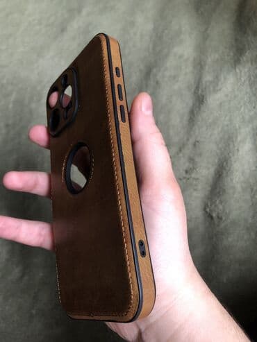 чехол для планшета 10: Iphone 16 Pro Max üçün klasssik dizayna malik olan süni dəridən kobura — 13