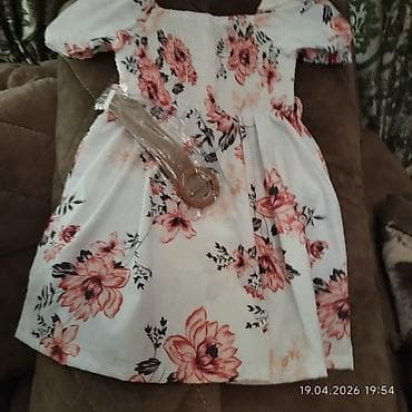 детские платья с вышивкой: Детское платье, Повседневное, 5 - 6 лет — 1