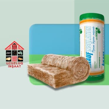 divar izolyasiya materialları: Daş yunu "Knauf" 🟩İstilik izolyasiya mineral yunu KNAUF Earthwool — 1