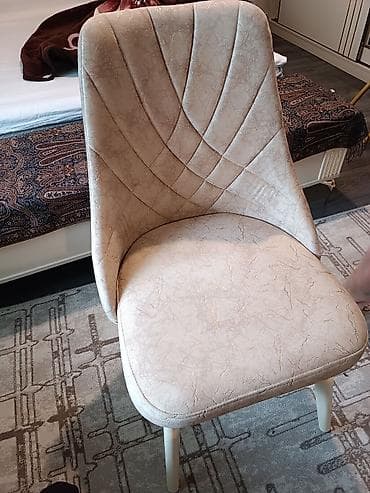 Ev və bağ: Qonaq otağı üçün, Qatlanmayan, rəng - Bej Stul — 2