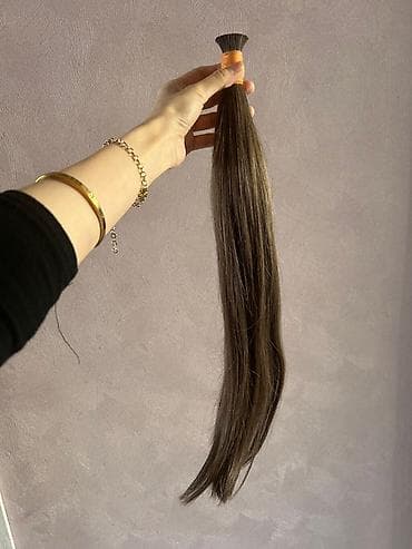 sac tebii: Təbii insan saçı – uzatma/çəpikli və ya peruk üçün uyğun tutam - — 1