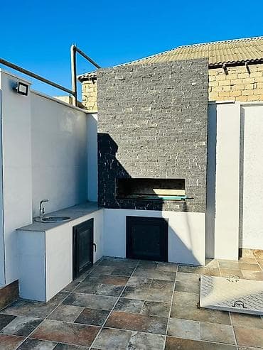 binə evler: Qəbələdə günlük kirayə modern ikimərtəbəli villa - Geniş həyət — 4
