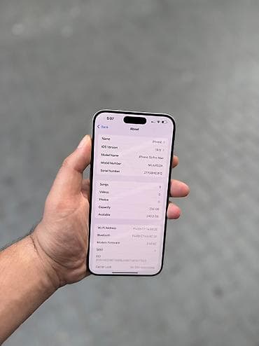 mac pro: IPhone 15 Pro Max, 256 GB, Natural Titanium, Sənədlərlə — 7