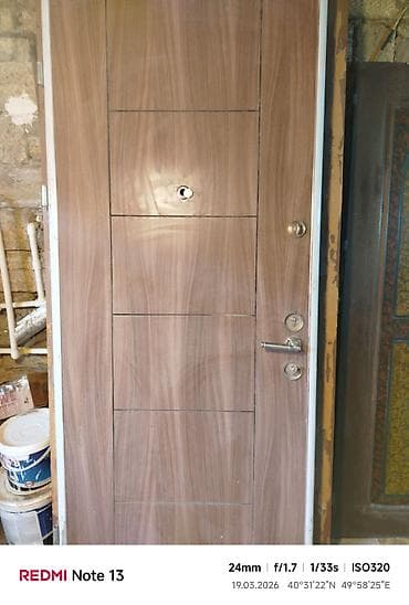 замки на входную дверь: Dəmir giriş qapısı – taxta naxışlı MDF üzlük Ölçüsü 1 -2.20. Təzə — 1