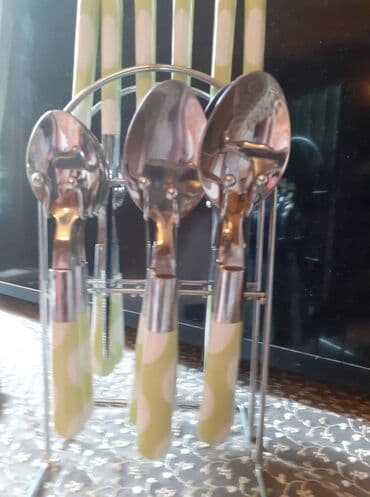 набор ножей: Набор вилок, ложек, ножей. 6 столовых ложек, 6 ножей, 6 вилок, 6 — 2