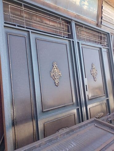 Darvazalar və aksesuarlar: Dəmir Həyət darvazası, Yana açılan, Mexaniki, rəng - Mavi — 19