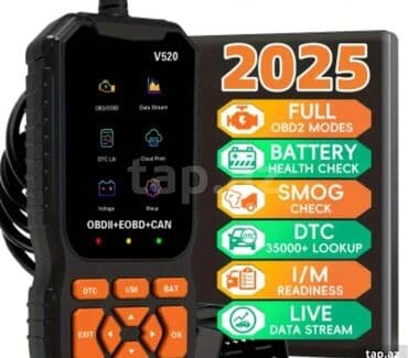 Avtomobilinizin diaqnostikası üçün nəzərdə tutulmuş V520 model OBD2