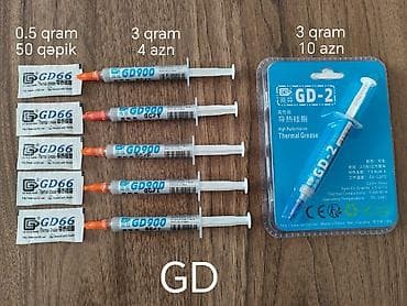 Hər növ termopastalar mövcuddur. CPU və VGA üçün tap uyğundur. MX