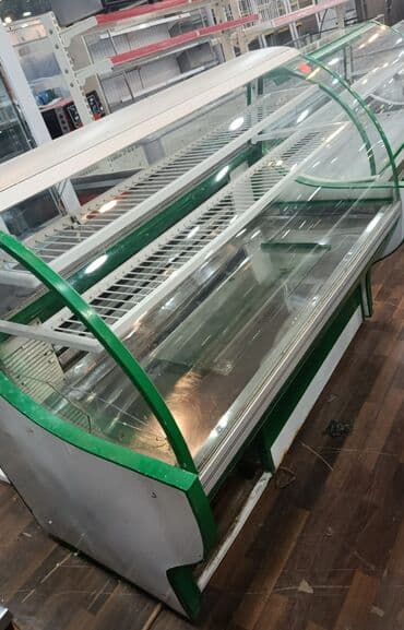 Soyuduculu vitrinin vitrin tipli satış stendi - Şüşə ön və üst panel