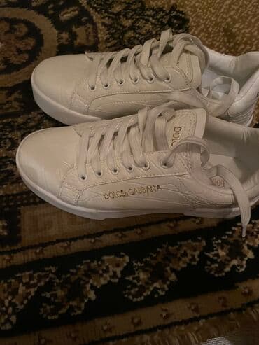 qadın krosovkaları yay üçün: Ölçü: 38, rəng - Ağ, İşlənmiş — 2