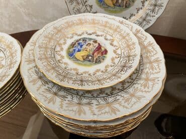 qab qacaq instagram: Nahar dəsti, rəng - Ağ, Farfor, Almaniya — 6