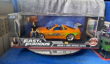metbex tavan modelleri: Коллекционная модель Toyota Supra A80 Orange 1995 Jada Toys Art — 1