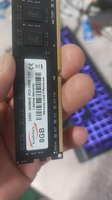 core 7: Operativ yaddaş (RAM) 8 GB, 1600 Mhz, DDR3, PC üçün — 6