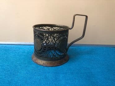 ваза стеклянная прозрачная высокая без узора: Бокал, 1965 год, Россия — 8