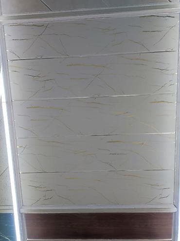 PVC tavan panelləri – mərmər naxışlı - Material: PVC - Tətbiq sahəsi