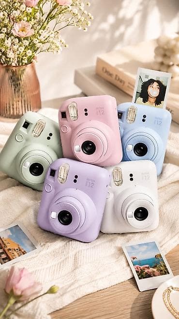 Fujifilm Instax mini 12 ani təxirəsalınmaz fotoaparatlar – pastel