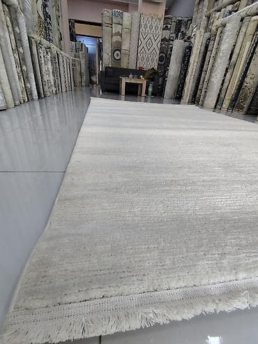 kovralit: Müasir dizaynlı xalça - Rəng: boz tonlarda abstrakt naxış; əlavə — 4