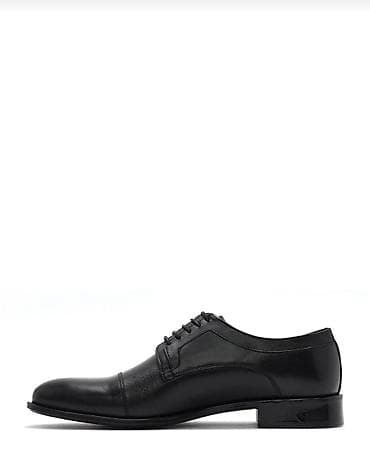 Kişi klassik dəri ayaqqabısı – qara rəng - Model: Oxford/Derby — 3
