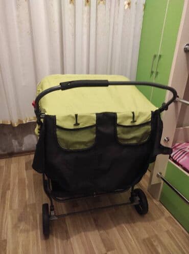 əkiz: Əkiz uşaq arabası. Az istifadə olunub. Səliqəlidir. 
Seebaby markası — 2