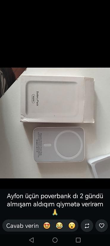 akumlyator dolduran aparat: Maqnitli simsiz powerbank – iPhone üçün - MagSafe uyğun dizayn — 1