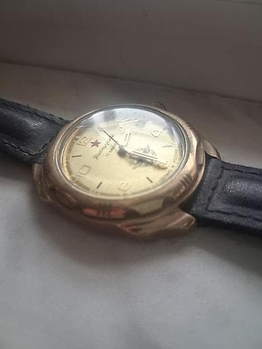xonça aksesuarları: İşlənmiş, Qol saatı, Vostok, rəng - Qızılı — 1